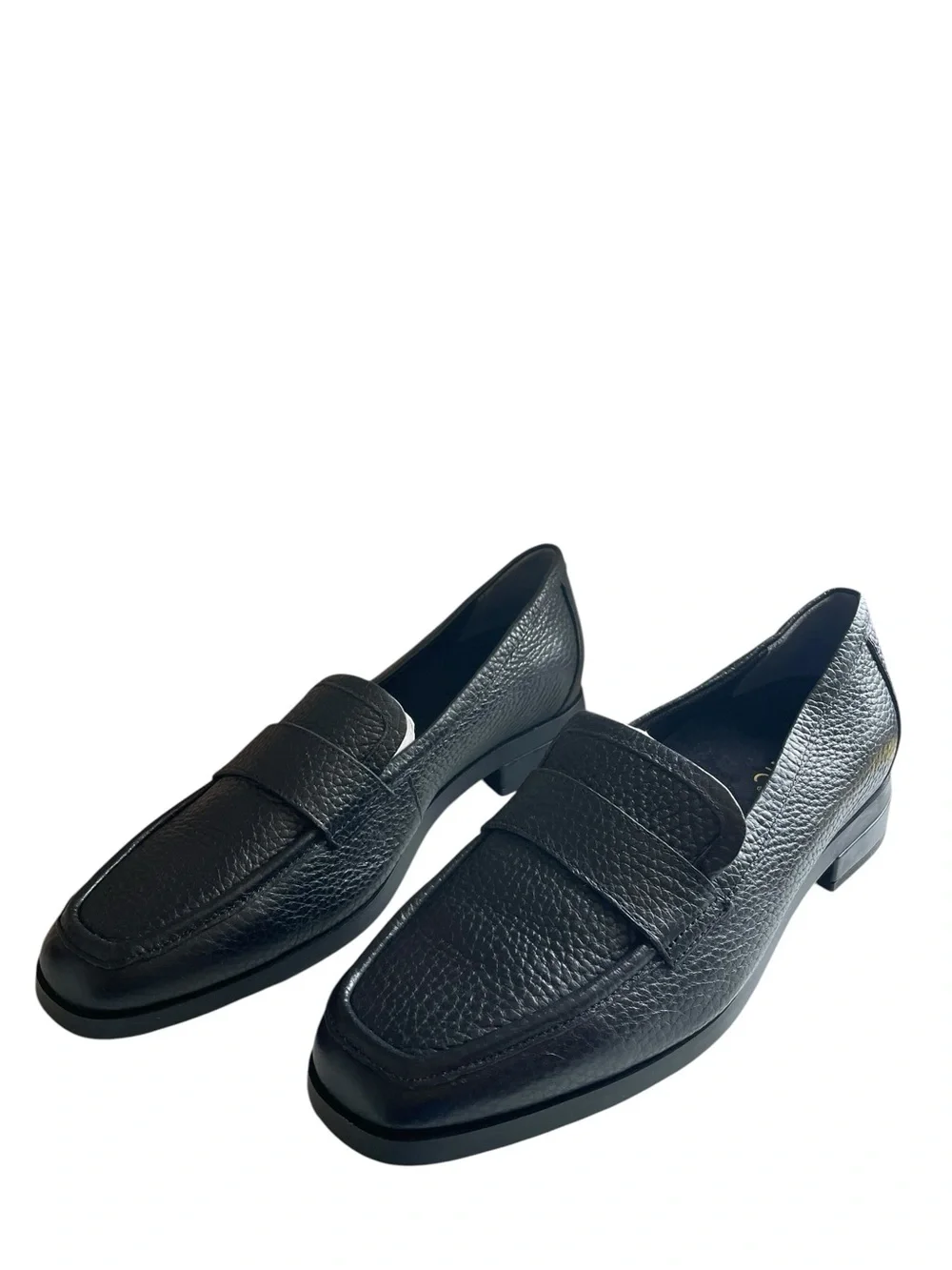 Vionic Sellah Black Pebbled Leather Loafer NEW